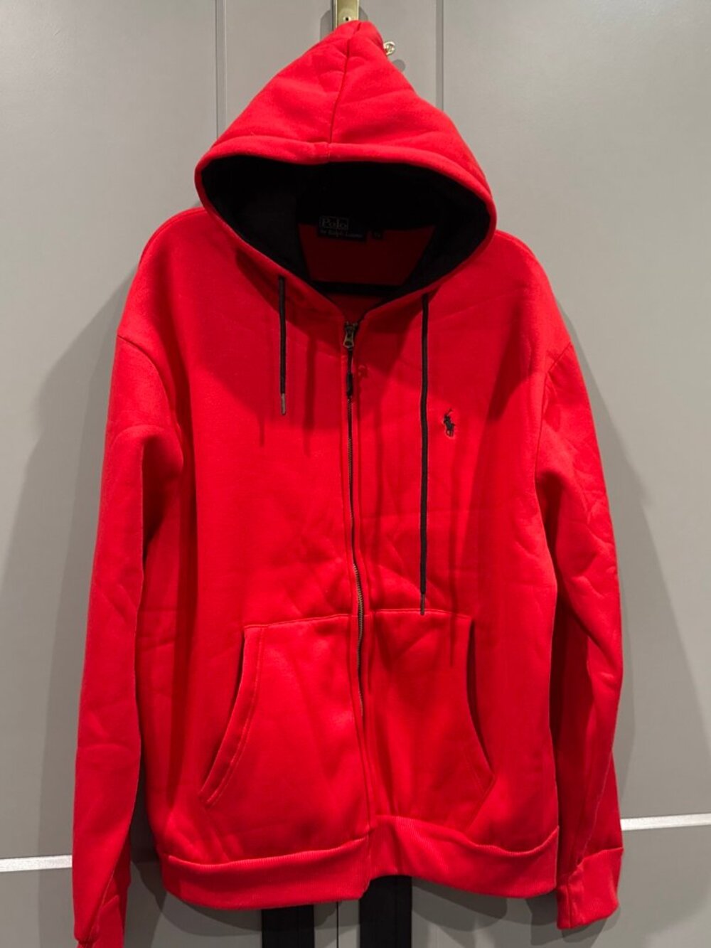 Polo Ralph Lauren Sweater Mens XLarge Hoodie Red